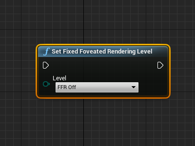 SetFixedFoveatedRenderingLevel